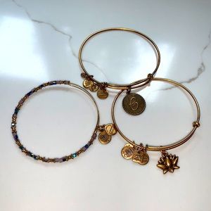 Alex and Ani Gold Bracelets